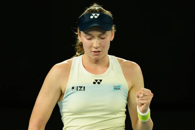 January 29, 2026: 5th seed ELENA RYBAKINA of Kazakhstan in action against 6th seed JESSICA PEGULA of the USA on Rod Laver Arena in a Women s Singles Semifinals match on day 12 of the 2026 Australian Open in Melbourne, Australia. RYBAKINA won 63 76. Cal Media Melbourne Australia - ZUMAc04_ 20260129_faf_c04_022 Copyright: xSydneyxLowx