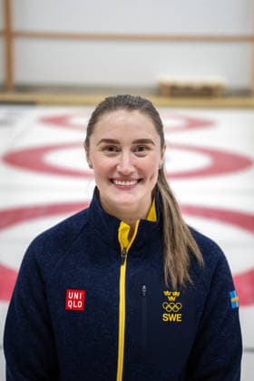 260129 Sara McManus, Curling, poserar för ett porträtt under en presskonferens anordnad av Svenska Olympiska KommittÃ n den 29 januari 2026 i Stockholm. *** 260129 Sara McManus, Curling, poses for a portrait during a press conference organized by the Swedish Olympic Committee on 29 January 2026 in Stockholm  Copyright: JOHANNAxSÄLL BB260129BB417
