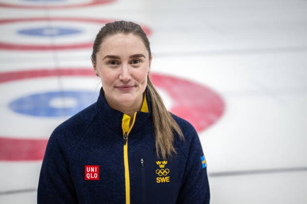 260129 Sara McManus, Curling, poserar för ett porträtt under en presskonferens anordnad av Svenska Olympiska KommittÃ n den 29 januari 2026 i Stockholm. *** 260129 Sara McManus, Curling, poses for a portrait during a press conference organized by the Swedish Olympic Committee on 29 January 2026 in Stockholm  Copyright: JOHANNAxSÄLL BB260129BB420