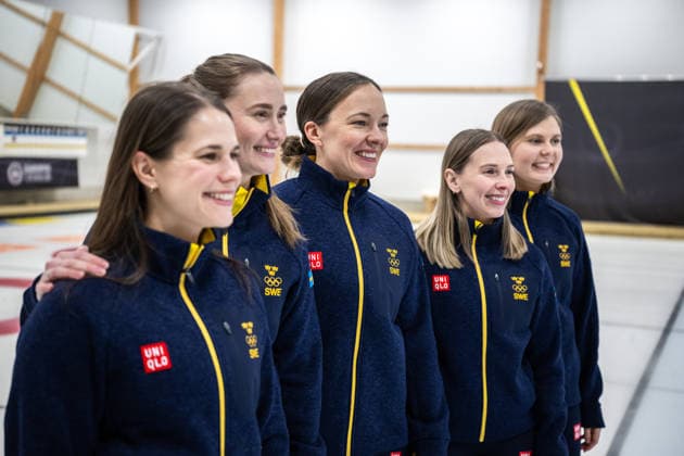 260129 Anna Hasselborg, Sara McManus, Agnes Knochenhauer, Sofia Scharback och Johanna Heldin, Curling, poserar för ett porträtt under en presskonferens anordnad av Svenska Olympiska KommittÃ n den 29 januari 2026 i Stockholm. *** 260129 Anna Hasselborg, Sara McManus, Agnes Knochenhauer, Sofia Scharback and Johanna Heldin, Curling, pose for a portrait during a press conference organized by the Swedish Olympic Committee on 29 January 2026 in Stockholm  Copyright: JOHANNAxSÄLL BB260129BB435