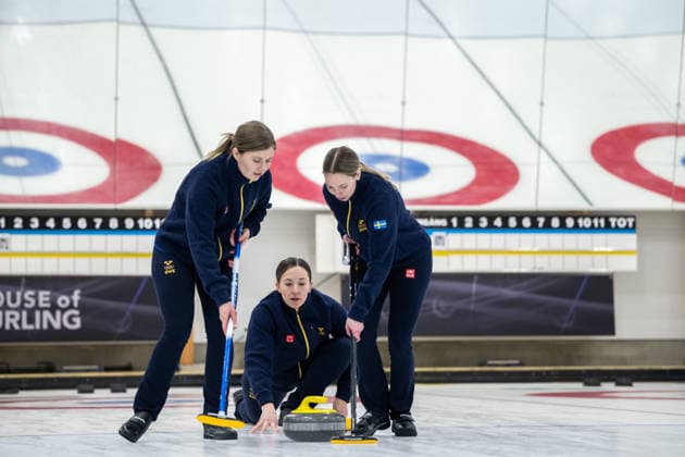 260129 Agnes Knochenhauer, Sofia Scharback, Johanna Heldin, Curling, under en presskonferens anordnad av Svenska Olympiska KommittÃ n den 29 januari 2026 i Stockholm. *** 260129 Agnes Knochenhauer, Sofia Scharback, Johanna Heldin, Curling, during a press conference organized by the Swedish Olympic Committee on 29 January 2026 in Stockholm  Copyright: JOHANNAxSÄLL BB260129BB448