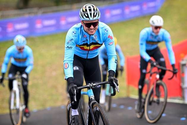 UCI World Championships 2026 Hulst - Media activities 29 01 2026 HULST, THE NETHERLANDS - JANUARY 29 : De Clercq Angelo (BEL) pictured on training during the official training session on the track of the 2026 UCI Cyclo-Cross World Championships on January 29, 2026 in Hulst, The Netherlands, 29 01 2026 Hulst The Netherlands  Copyright: xNicoxVereeckenx