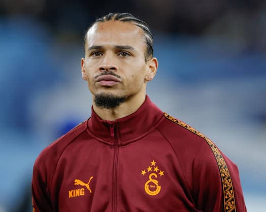 Manchester, England, 28th January 2026. Leroy Sane of Galatasaray ahead of the Manchester City vs Galatasaray UEFA Champions League match at the Etihad Stadium, Manchester. Picture credit should read: Cody Froggatt Sportimage EDITORIAL USE ONLY. No use with unauthorised audio, video, data, fixture lists, club league logos or live services. Online in-match use limited to 120 images, no video emulation. No use in betting, games or single club league player publications. SPI_085_CF_MANCHESTER_CITY_V_GALATASARAY SPI-4489-0197