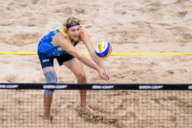 260129 Sveriges David Ahman under Stockholm Beach 2026 den 29 januari 2026 i Stockholm. Copyright: EMMAxWALLSKOG BB260129EW009