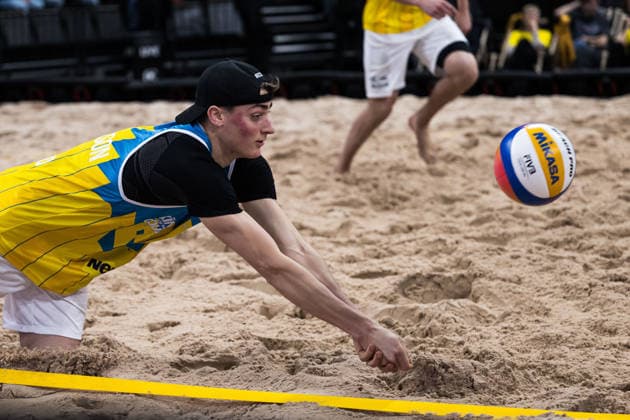 260129 Sveriges Elmer Andersson under Stockholm Beach 2026 den 29 januari 2026 i Stockholm. Copyright: EMMAxWALLSKOG BB260129EW016