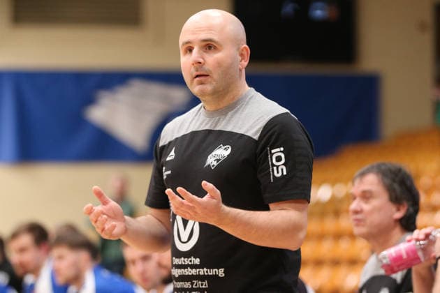 29.01.2026 Handball Herren 2025 2026 Testspiel Dessau-Roßlauer HV 06 - SC DHFK Leipzig Anhalt Arena Dessau Vanja Radic (Dessau, Trainer). Dessau-Roßlau Sachsen-Anhalt Deutschland
