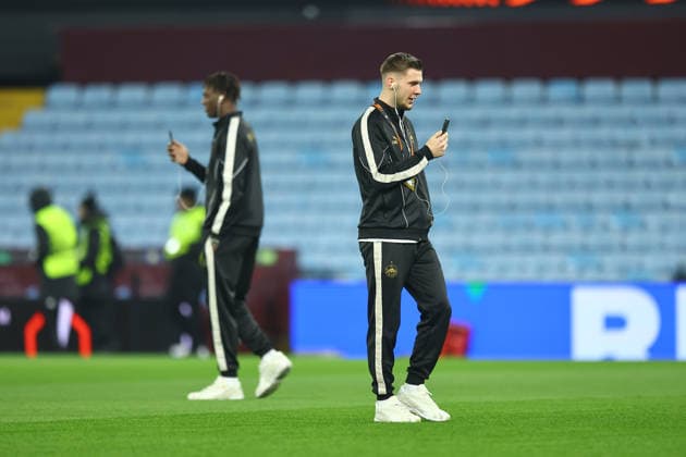 SOCCER - UEFA EL, Aston Villa vs RBS BIRMINGHAM,ENGLAND,29.JAN.26 - SOCCER - UEFA Europa League, Aston Villa FC vs Red Bull Salzburg. Image shows Oliver Lukic (RBS).  GEPAxpictures xMichaelxZemanek