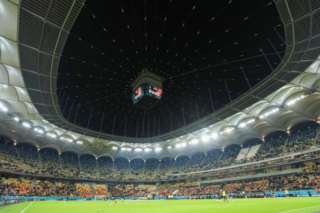 January,28, 2026, UEFA EUROPA LEAGUE, League phase, Matchday 8, FCSB vs Fenerbahce, Bucharest, National Arena Stadium Arena Nationala stadium with teams at warm-up