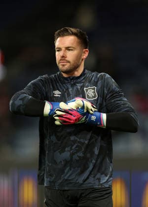 Rangers goalkeeper Jack Butland warms up for the UEFA Europa League league phase match at Estadio do Dragao, Porto. Porto v Rangers - UEFA Europa League - Estadio do Dragao, Lanarkshire, Portugal - 29 Jan 2026Porto Estadio do Dragao Lanarkshire Portugal EDITORIAL USE ONLY  Copyright: xRangersxFC Shutterstockx 16488283af