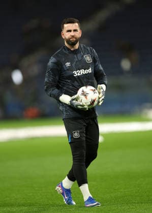 Rangers goalkeeper Liam Kelly warms up for the UEFA Europa League league phase match at Estadio do Dragao, Porto. Porto v Rangers - UEFA Europa League - Estadio do Dragao, Lanarkshire, Portugal - 29 Jan 2026Porto Estadio do Dragao Lanarkshire Portugal EDITORIAL USE ONLY  Copyright: xRangersxFC Shutterstockx 16488283ai