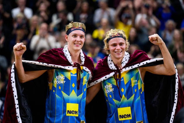 260129 Sveriges Jonatan Hellvig och Jonatan Hellvig jublar under Stockholm Beach 2026 den 29 januari 2026 i Stockholm. *** 260129 Swedens Jonatan Hellvig and Jonatan Hellvig cheer during Stockholm Beach 2026 on January 29, 2026 in Stockholm  Copyright: EMMAxWALLSKOG BB260129EW032