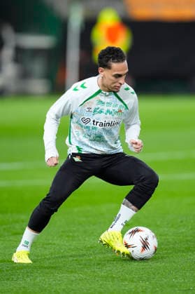 Fußball, EuroLeague, Real Betis Sevilla - Feyenoord Rotterdam #5 January 29, 2026, Sevilla, Sevilla, Spain: Antony of Real Betis Balompie warms up during the UEFA Europa League 2025 26 League Phase MD8 match between Real Betis Balompie and Feyenoord at La Cartuja stadium on January 29, 2026 in Seville, Spain. Sevilla Spain - ZUMAa181 20260129_zaa_a181_016 Copyright: xJoaquinxCorcherox