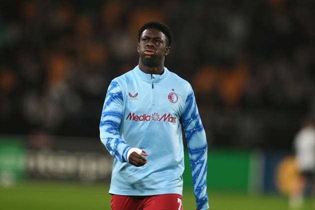 Fußball, EuroLeague, Real Betis Sevilla - Feyenoord Rotterdam #5 SEVILLA, 29-01-2026, Stadium La Cartuja, UEFA Football season 2025 2026, Europa League match between Betis Sevilla and Feyenoord. Pictures shows Hakeem Agboluaje Betis Sevilla - Feyenoord  x201171101x Copyright: