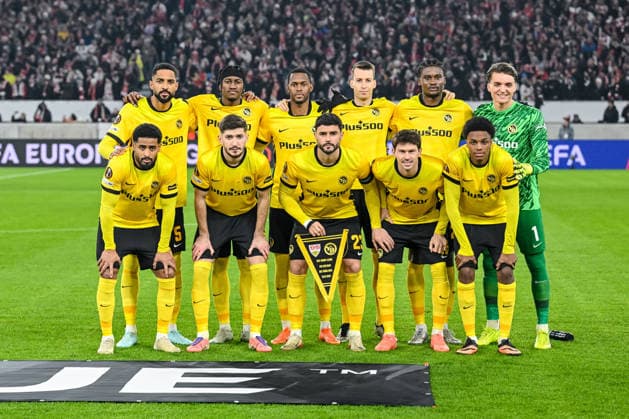 Players are seen Young Boys Bern during the UEFA Europa League 2025 26 League Phase MD8 match between VfB Stuttgart and BSC Young Boys at Stuttgart Arena on January 29, 2026 in Stuttgart, Germany. (Photo by Harry Langer DeFodi Images) -