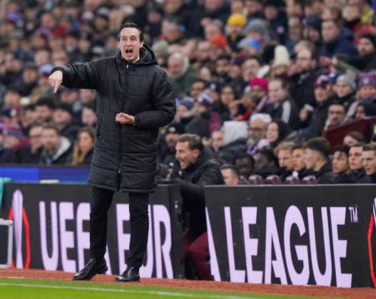 Birmingham, England, 29th January 2026. Unai Emery head coach of Aston Villa during the Aston Villa vs FC Salzburg UEFA Europa League match at Villa Park, Birmingham. Picture credit should read: Andrew Yates Sportimage EDITORIAL USE ONLY. No use with unauthorised audio, video, data, fixture lists, club league logos or live services. Online in-match use limited to 120 images, no video emulation. No use in betting, games or single club league player publications. SPI_024_AY_Villa_Salzburg SPI-4490-0024