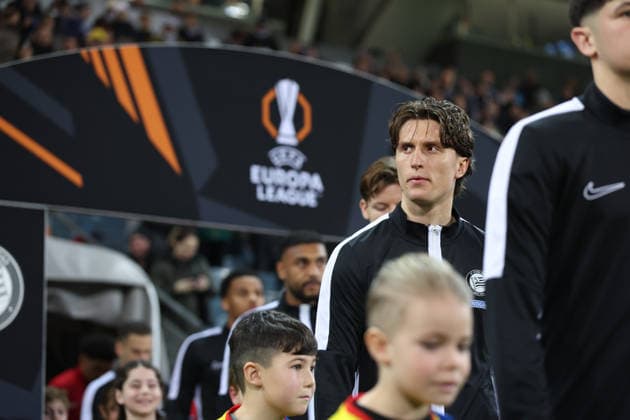 SOCCER - UEFA EL, Sturm vs Brann GRAZ,AUSTRIA,29.JAN.26 - SOCCER - UEFA Europa League, SK Sturm Graz vs SK Brann Bergen. Image shows Tim Oermann (Sturm).  GEPAxpictures xChrisxBauer