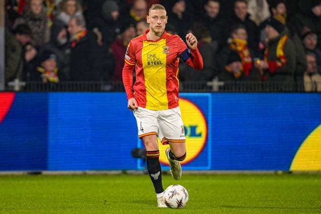 2026-01-29 - Europa League match DEVENTER, NETHERLANDS - JANUARY 29: Joris Kramer of Go Ahead Eagles looks on during the Europa League match at the De Adelaarshorst on January 29, 2026 in Deventer, Netherlands Deventer De Adelaarshorst Netherlands Content not available for redistribution in The Netherlands directly or indirectly through any third parties. Copyright: xDennisxBresserx