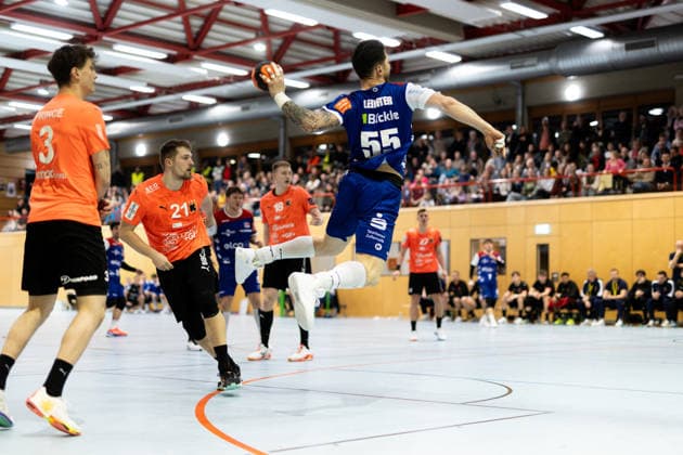 Csaba Leimeter (HBW Balingen Weilstetten, 55) HBW Balingen Weilstetten vs. Kadetten Schaffhausen, Handball, Testspiel, Saison 2025 2026, 29.01.26 Eibner-Pressefoto Andreas Ulmer HBW Balingen Weilstetten vs. Kadetten Schaffhausen, Handball, Testspiel, Saison 2025 2026, 29.01.26 Dotternhausen Copyright: xEibner-Pressefoto AndreasxUlmerx EP_AUR