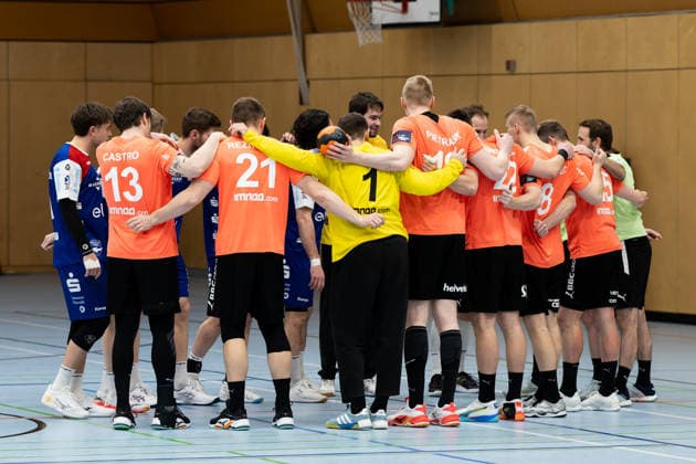 Kadetten Schaffhausen, der Teamkreis, HBW Balingen Weilstetten vs. Kadetten Schaffhausen, Handball, Testspiel, Saison 2025 2026, 29.01.26 Eibner-Pressefoto Andreas Ulmer HBW Balingen Weilstetten vs. Kadetten Schaffhausen, Handball, Testspiel, Saison 2025 2026, 29.01.26 Dotternhausen Copyright: xEibner-Pressefoto AndreasxUlmerx EP_AUR