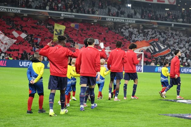 FOOTBALL : LOSC Lille vs Freiburg - UEFA Europa League - 29 01 2026 Equipe du LOSC Lille lors du match LOSC Lille vs Freiburg, UEFA Europa League phase de ligue, Decathlon Arena stade Pierre Mauroy, le 29 janvier 2026 - photo Laurent Sanson PsnewZ  Copyright: xLaurentxSANSONx xPsnewZx