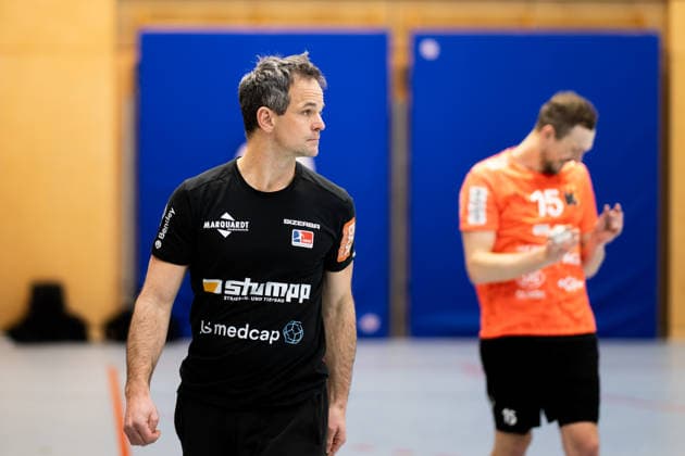 Matthias Flohr, (HBW Balingen Weilstetten, Trainer), HBW Balingen Weilstetten vs. Kadetten Schaffhausen, Handball, Testspiel, Saison 2025 2026, 29.01.26 Eibner-Pressefoto Andreas Ulmer HBW Balingen Weilstetten vs. Kadetten Schaffhausen, Handball, Testspiel, Saison 2025 2026, 29.01.26 Dotternhausen Copyright: xEibner-Pressefoto AndreasxUlmerx EP_AUR