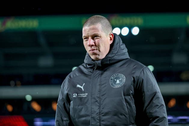 29.01.2026, Fußball, UEFA Europa League, Matchday 8, FC Midtjylland - GNK Dinamo Zagreb, MCH Arena in Herning, Dänemark: Head Coach Mike Tullberg (FC Midtjylland hc) Regulations prohibit any use of photographs as image sequences and or quasi-video. Dänemark