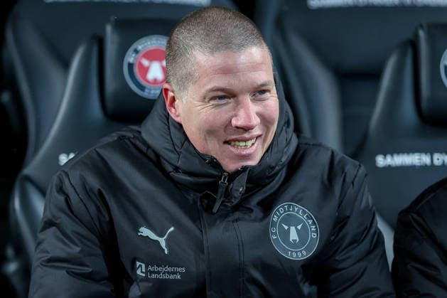 29.01.2026, Fußball, UEFA Europa League, Matchday 8, FC Midtjylland - GNK Dinamo Zagreb, MCH Arena in Herning, Dänemark: Head Coach Mike Tullberg (FC Midtjylland hc) Regulations prohibit any use of photographs as image sequences and or quasi-video. Dänemark