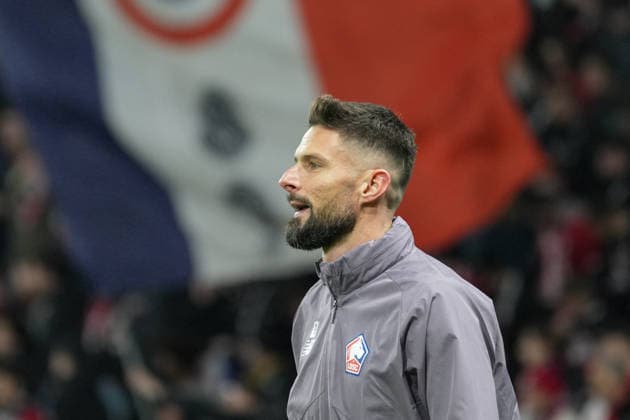 Olivier Giroud (OSC Lille, 09) , Frankreich, Fussball, UEFA Europa League, 8.Spieltag, Ligaphase, 2025 2026, OSC Lille vs. SC Freiburg, 29.01.2026, Stade Pierre-Mauroy, Lille, Frankreich Lille Stade Pierre-Mauroy DÃ partements Nord, Hauts-de-Fra Frankreich Copyright: xArnexAmbergx