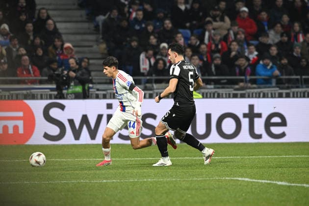 Football : Olympique Lyonnais v PAOK FC - UEFA Europa League 29 01 2026 Khalis MERAH of Lyon during the UEFA Europa league match between Olympique Lyonnais and PAOK FC at Groupama Stadium Decines Charpieu Lyon France on January 29 2026 LYONFrance  Copyright: xMouradxAllilix