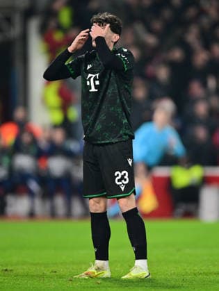 Nottingham, England, 29th January 2026. Bence Otvos of Ferencvaros reacts after scoring an own goal during the Nottingham Forest vs Ferencvaros UEFA Europa League match at the City Ground, Nottingham. Picture credit should read: Harriet Massey Sportimage EDITORIAL USE ONLY. No use with unauthorised audio, video, data, fixture lists, club league logos or live services. Online in-match use limited to 120 images, no video emulation. No use in betting, games or single club league player publications. SPI_033_HM_Forest_Ferencvaros SPI-4491-0032