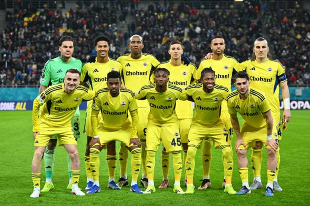 FCSB - FENERBAHCE, UEFA Europa League Fenerbahce first eleven pose during the UEFA Europa League game between FCSB and Fenerbahce SK, at National Arena, Bucharest, January 29, 2026. Alex Nicodim IMAGO IMAGES Copyright: xAlexxNicodimx