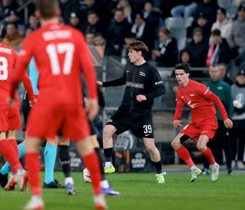 SOCCER - UEFA EL, Sturm vs Brann GRAZ,AUSTRIA,29.JAN.26 - SOCCER - UEFA Europa League, SK Sturm Graz vs SK Brann Bergen. Image shows Luca Weinhandl (Sturm).  GEPAxpictures xHansxOberlaender