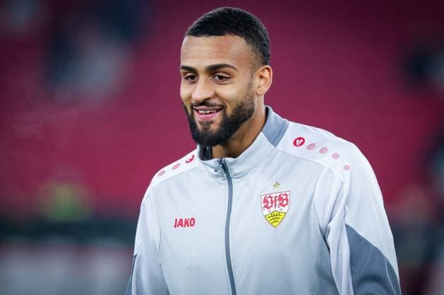 Josha Vagnoman 4 (VfB Stuttgart) warm-up, VfB Stuttgart vs. BSC Young Boys Bern, Fussball, Maenner, UEFA Europa League, Saison 2025 2026, 8. Spieltag, 29.01.2026 DFB regulations prohibit any use of photographs as image sequences and or quasi-video Stuttgart Baden-Wuerttemberg Deutschland