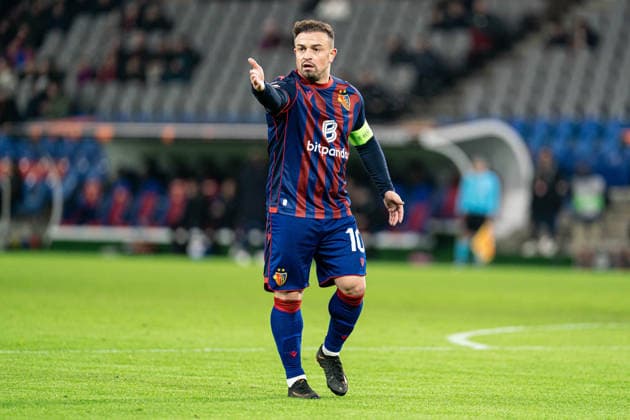 Xherdan Shaqiri (10 FC Basel 1893) during the UEFA Europa League match between FC Basel 1893 and FC Viktoria Plzen at St. Jakob-Park, Basel, Switzerland. Copyright: xPriscilaxBütlerx xSPPx Sportspressphoto_SPR86733