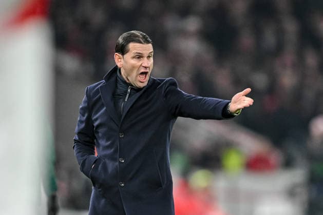 Trainer Gerardo Seoane (BSC Young Boys) gestures during the UEFA Europa League 2025 26 League Phase MD8 match between VfB Stuttgart and BSC Young Boys at Stuttgart Arena on January 29, 2026 in Stuttgart, Germany. (Photo by Harry Langer DeFodi Images) -