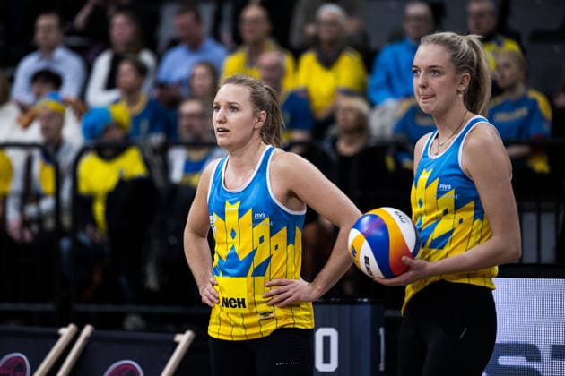 260129 Sveriges Tina Thurin och Isabelle Reffel under Stockholm Beach 2026 den 29 januari 2026 i Stockholm. Copyright: EMMAxWALLSKOG BB260129EW038