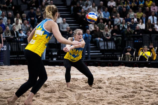 260129 Sveriges Tina Thurin och Isabelle Reffel under Stockholm Beach 2026 den 29 januari 2026 i Stockholm. Copyright: EMMAxWALLSKOG BB260129EW039