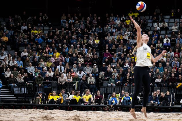 260129 Finlands Valma Prihti framför publik under Stockholm Beach 2026 den 29 januari 2026 i Stockholm. Copyright: EMMAxWALLSKOG BB260129EW043