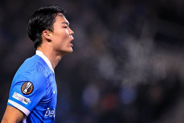 KRC Genk v Malmo - UEFA Europa League GENK, BELGIUM - JANUARY 29 : Oh Hyeon-Gyu forward of KRC Genk during the UEFA Europa League 2025 26 League Phase MD8 match between KRC Genk and Malmo on January 29, 2026 in Genk, Belgium, 29 01 2026  Copyright: xTomasxSiskx