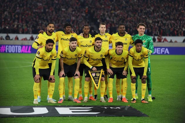 29.01.2026, xrekx, Fussball UEFA Europa League, VfB Stuttgart - Young Boys Bern v.l. Young Boys Bern Teamfoto (DFL DFB REGULATIONS PROHIBIT ANY USE OF PHOTOGRAPHS as IMAGE SEQUENCES and or QUASI-VIDEO) Stuttgart