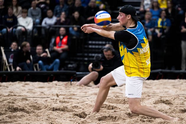 260129 Sveriges Elmer Andersson under Stockholm Beach 2026 den 29 januari 2026 i Stockholm. Copyright: EMMAxWALLSKOG BB260129EW058