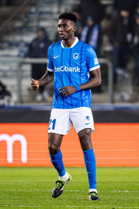 2026-01-29 KRC Genk v Malmo FF - UEFA Europa League 2025 26 League Phase MD8 GENK, BELGIUM - JANUARY 29: Ibrahima Sory Bangoura of KRC Genk looks on during the UEFA Europa League 2025 26 League Phase MD8 match between KRC Genk and Malmo FF at Cegeka Arena on January 29, 2026 in Genk, Belgium. (Photo by Gabriel Calvino Alonso BSR Agency) Genk Belgium Content not available for redistribution in The Netherlands directly or indirectly through any third parties. Copyright: xBSRxAgencyx