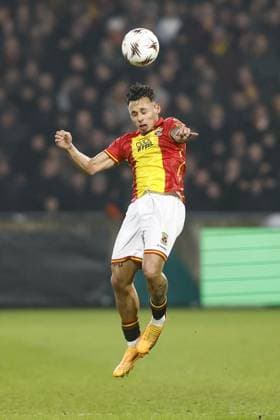 DEVENTER , 29-01-2026 , Stadium De Adelaarshorst , season 2025 2026 , UEFA Europa League League phase . match between Go Ahead Eagles and SC Braga, Picture shows GA Eagles player Dean James Go Ahead Eagles - Braga  x201171987x Copyright: