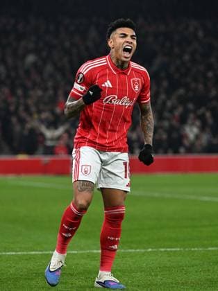 Igor Jesus of Nottingham Forest celebrates after scoring the team s second goal Nottingham Forest v Ferencvaros, UEFA Europa League, Group Stage, Football, City Ground, Nottingham, UK - 29 Jan 2026Nottingham City Ground United Kingdom EDITORIAL USE ONLY No use with unauthorised audio, video, data, fixture lists, club league logos or live services. Online in-match use limited to 120 images, no video emulation. No use in betting, games or single club league player publications. Copyright: xAnnaxGowthorpe Shutterstockx 16445882w