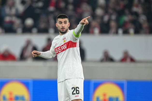 Deniz Undav (VfB Stuttgart) gestures during the UEFA Europa League 2025 26 League Phase MD8 match between VfB Stuttgart and BSC Young Boys at Stuttgart Arena on January 29, 2026 in Stuttgart, Germany. (Photo by Harry Langer DeFodi Images) -