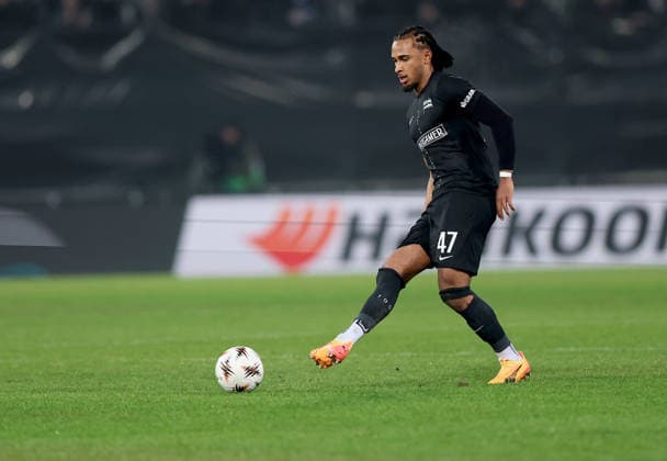 SOCCER - UEFA EL, Sturm vs Brann GRAZ,AUSTRIA,29.JAN.26 - SOCCER - UEFA Europa League, SK Sturm Graz vs SK Brann Bergen. Image shows Emanuel Aiwu (Sturm).  GEPAxpictures xHansxOberlaender
