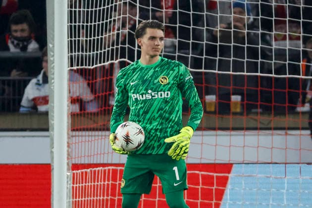 Marvin Keller (BSC Young Boys, 01) , Deutschland, Fussball, UEFA Europa League, 8. Spieltag, 2025 2026, VfB Stuttgart vs. Young Boys Bern, 29.01.2026, Stuttgart MHP Arena Deutschland Copyright: xGrantxHubbsx