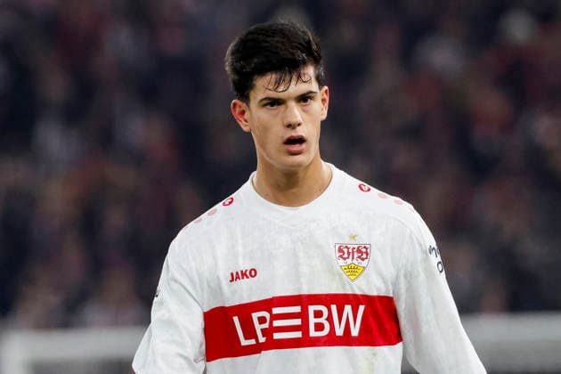 Chema (VfB Stuttgart, 30) , Deutschland, Fussball, UEFA Europa League, 8. Spieltag, 2025 2026, VfB Stuttgart vs. Young Boys Bern, 29.01.2026, Stuttgart MHP Arena Deutschland Copyright: xGrantxHubbsx