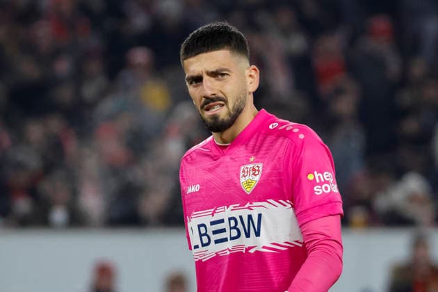 Fabian Bredlow (VfB Stuttgart, 01) , Deutschland, Fussball, UEFA Europa League, 8. Spieltag, 2025 2026, VfB Stuttgart vs. Young Boys Bern, 29.01.2026, Stuttgart MHP Arena Deutschland Copyright: xGrantxHubbsx