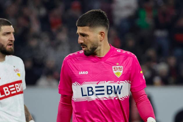 Fabian Bredlow (VfB Stuttgart, 01) , Deutschland, Fussball, UEFA Europa League, 8. Spieltag, 2025 2026, VfB Stuttgart vs. Young Boys Bern, 29.01.2026, Stuttgart MHP Arena Deutschland Copyright: xGrantxHubbsx